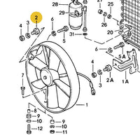 999 703 305 00 - Rubber Buffer - AC Condenser Fan - 78 to 79