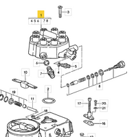 
              Fuel Distributor Repair Kit For Bosch 0438100027 Porsche 928 4.5, 4.7, K-Jet (CIS)
            
