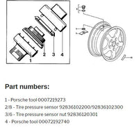 
              Porsche 928 RDK Tire Pressure Sensor Removal Tools - 2 pieces - 89 to 93
            