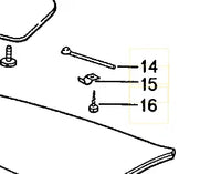 
              Porsche 928 sunroof motor cover wire spring PET diagram
            