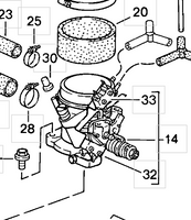 
              999 701 731 40 - Throttle Body Shaft O Ring Seal - 80 to 86
            