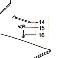 928 564 081 02 - Sunroof Motor Cover - Wire Spring