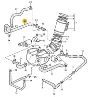 
              928 107 313 02AM - Hose - Right "Y" at Air Guide Elbow to Oil Filler (87-92 only) Aftermarket
            
