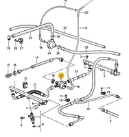 
              928 110 198 25AMG - Fuel Pressure Regulator - 88 to 95 - Also Fits 964 Carrera 2/4 89 to 94 - Aftermarket Gold
            
