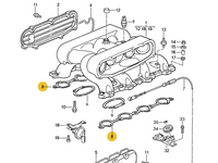 
              928 110 580 02 - Gasket - Main Intake Manifold - OEM Victor Reinz
            