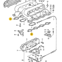 928 110 580 02P - Gasket - Main Intake Manifold - 87 to 95 - Porsche
