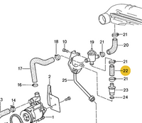 
              928 113 140 07 - Molded Air Hose - 87 to 95
            