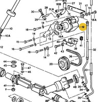 928 347 431 EX - Rebuilt Power Steering Pump 78 to 84 Tapered Shaft