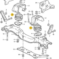 928 375 039 00 AM - VOLVO - Motor Mount - 83 to 95 - Pair - Aftermarket