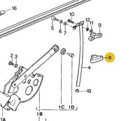 
              928 537 260 02 - Window Rod Guide Lower - Right - 78 to 95
            