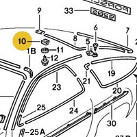 928 559 133 04 - Molding Clip for Rear Hatch