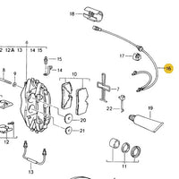 928 612 366 01 - Brake Pad Wear Sensors - Front 92 to 95 - was 928 612 366 00