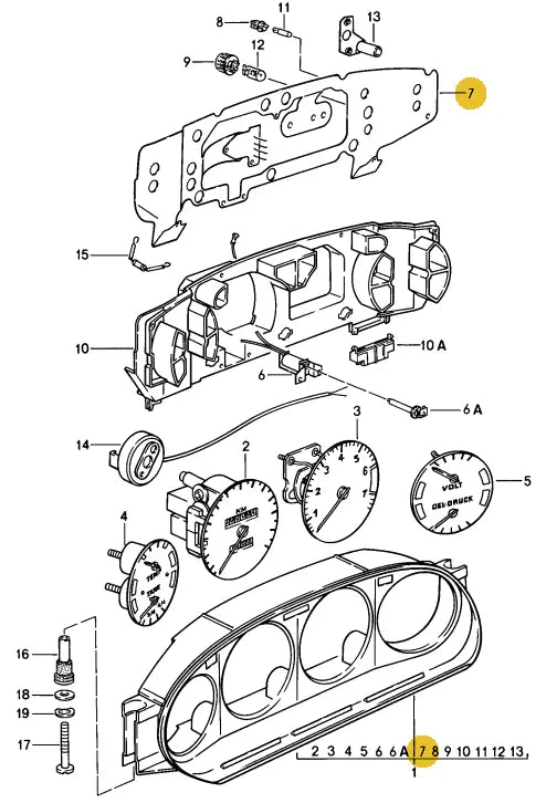 928 641 939 00 - Printed Circuit foil - 79-81| 928sRus, Inc.