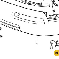 999 591 861 02 - Clamp for Front Spoiler