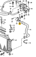 
              PCG 512 334 02 - Upper Radiator Hose Clamp 59/15 - 78 to 95
            