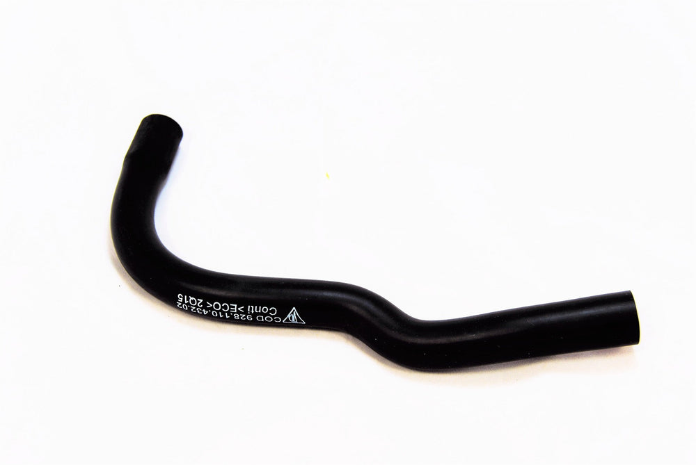 A black rubber hose that for right rear cam cover to right 